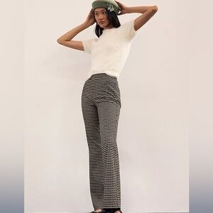 Stylish Black and White Houndstooth Women's Pants sanctuary